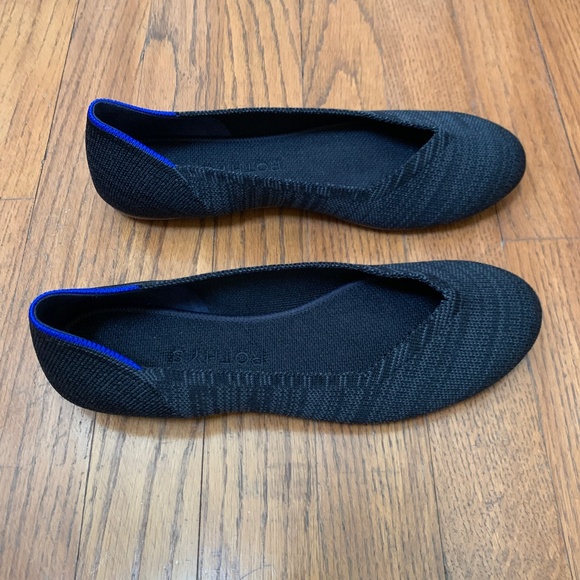 Rothy’s Heathered Black Flats Size 7.5 NWT - Picture 2 of 6